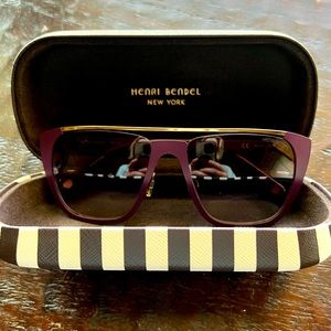 Henri Bendel Lindsay Cat Eye Purple Sunglasses